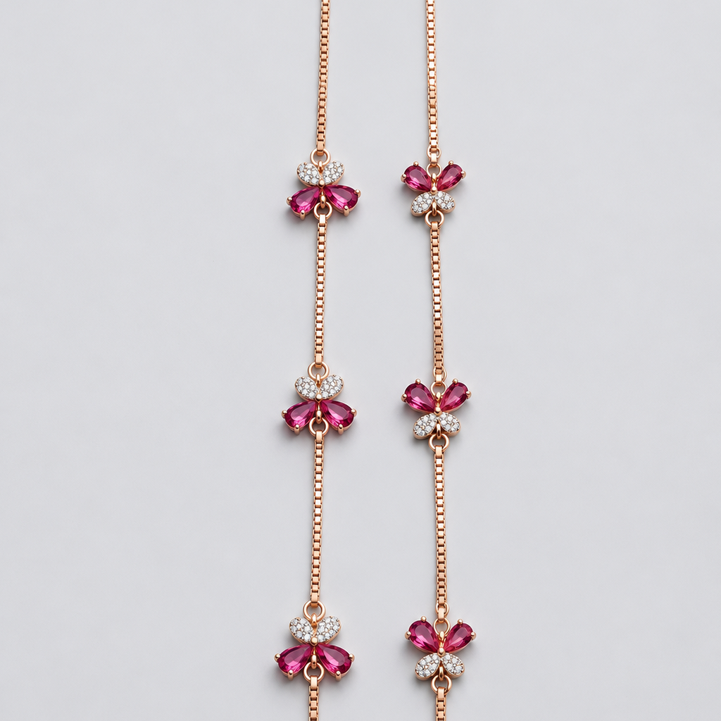 Camellia Anklets