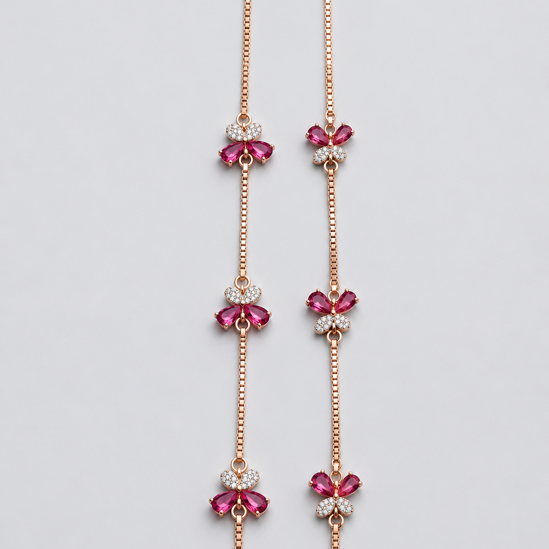 Camellia Anklets